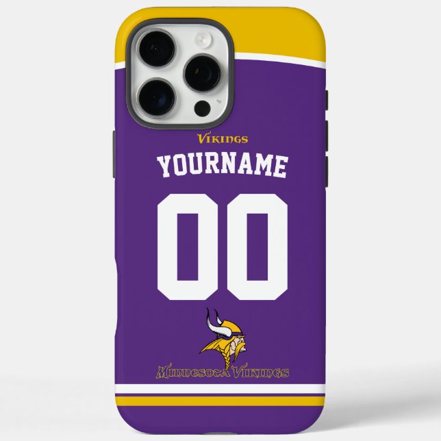 Personalised Vikings Jersey American Football Case-Mate iPhone Case (Back)