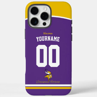 Personalised Vikings Jersey American Football iPhone 16 Pro Max Case