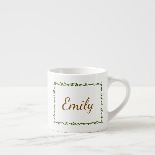 Personalised Vine Espresso Cup (Right)