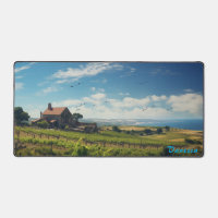 Personalised Vineyard Desk Mat