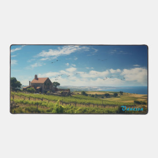Personalised Vineyard Desk Mat