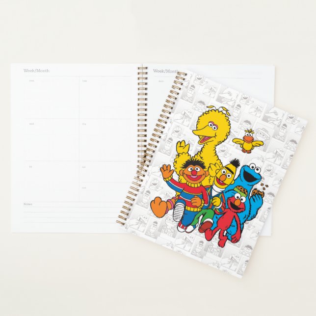 Personalised Vintage 123 Sesame Street Planner (Display)