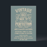Personalised vintage 35th birthday party invitation<br><div class="desc">Add some originality to your wardrobe with this vintage birthday graphic design featuring awesome typography font lettering. It's a great gift idea for men,  women,  husbands,  wives,  girlfriends,  and boyfriends who will love this unique artwork. It makes an amazing and fun holiday present for your birthday party.</div>