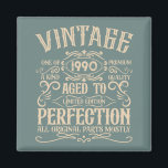 Personalised vintage 35th birthday party magnet<br><div class="desc">Add some originality to your wardrobe with this vintage birthday graphic design featuring awesome typography font lettering. It's a great gift idea for men,  women,  husbands,  wives,  girlfriends,  and boyfriends who will love this unique artwork. It makes an amazing and fun holiday present for your birthday party.</div>