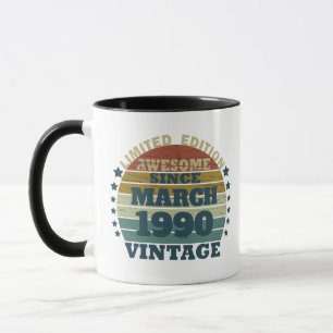 Personalised vintage 35th birthday party mug