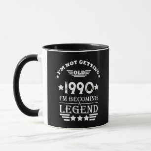 Personalised vintage 35th birthday party mug