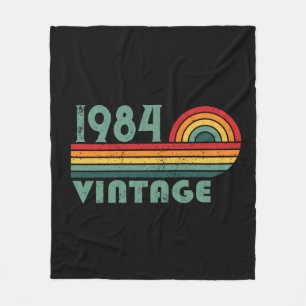Personalised vintage 40th birthday gifts fleece blanket