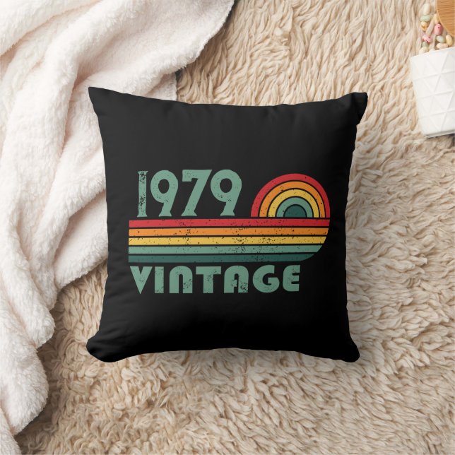 Personalised vintage 45th birthday gifts cushion (Blanket)