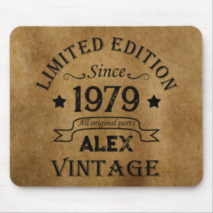 Personalised vintage 45th birthday gifts mouse pad