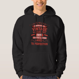 Personalised vintage 50th birthday gifts hoodie