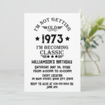 Personalised vintage 50th birthday party