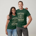 Personalised vintage 50th birthday whiskey label T-Shirt<br><div class="desc">Make your birthday special with this unique design. Add a touch of sophisticated elegance to your birthday celebration with our exquisite, one-of-a-kind designs. These graphics bring sophistication and originality to any product, creating a memorable and stylish gift. They are perfect for those who appreciate a touch of timeless glamour on...</div>
