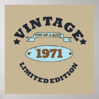 Personalised vintage 55th birthday party