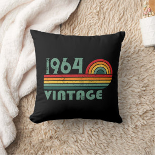 Personalised vintage 60th birthday gifts cushion