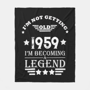 Personalised vintage 65th birthday gifts fleece blanket
