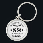 Personalised vintage 65th birthday gifts key ring<br><div class="desc">You can add some originality to your wardrobe collection with this vintage classic birthday graphic design with awesome typography font lettering, which is a great gift idea for men, women, husbands, wife, grandma, and grandpa who will love this one-of-a-kind artwork. The best amazing and funny holiday present for your happy...</div>