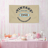 Personalised vintage 65th birthday party