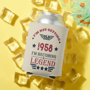 Personalised vintage 65th birthday party can cooler