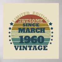 Personalised vintage 65th birthday party