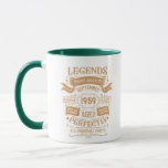 Personalised vintage 65th birthday whiskey label mug<br><div class="desc">You can add some originality to your wardrobe collection with this vintage classic birthday graphic design with awesome typography font lettering, is a great gift idea for men, women, husbands, wife girlfriends, and a boyfriend who will love this one-of-a-kind artwork. The best amazing and funny holiday present for your happy...</div>