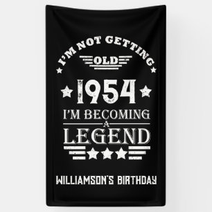 Personalised vintage 70th birthday gifts banner