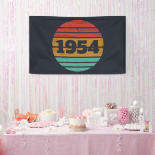 Personalised vintage 70th birthday gifts banner