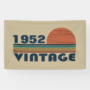 Personalised vintage 70th birthday gifts banner