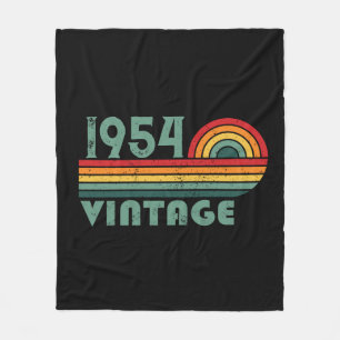 Personalised vintage 70th birthday gifts fleece blanket