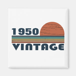 Personalised vintage 75th birthday gifts magnet