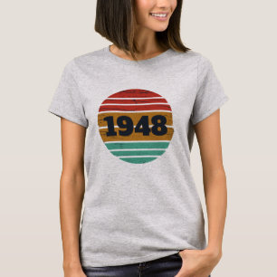 personalised vintage 75th birthday T-Shirt