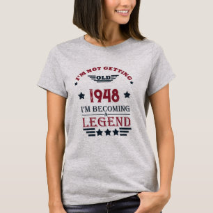 Personalised vintage 75th birthday T-Shirt