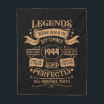 Personalised vintage 80th birthday whiskey themed fleece blanket<br><div class="desc">You can add some originality to your wardrobe collection with this vintage classic birthday graphic design with awesome typography font lettering, is a great gift idea for men, women, husbands, wife girlfriends, and a boyfriend who will love this one-of-a-kind artwork. The best amazing and funny holiday present for your happy...</div>
