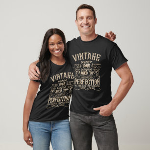 Personalised vintage 80th birthday whiskey themed T-Shirt