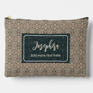 Personalised Vintage Abstract Quartz Stone Natural Accessory Pouch