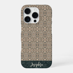 Personalised Vintage Abstract Quartz Stone Natural iPhone 16 Pro Case