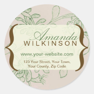 Personalised Vintage Address Stickers