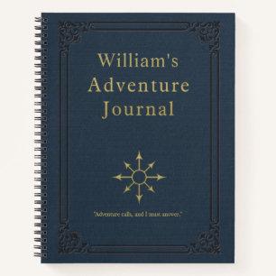 Personalised Vintage Adventure Journal