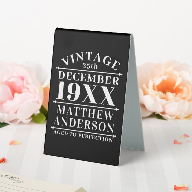 Personalised Vintage Aged to Perfection (In SItu (Wedding))