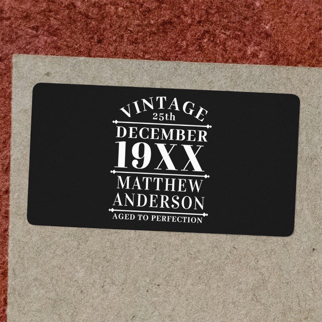 Personalised Vintage Aged to Perfection (Creator Uploaded)