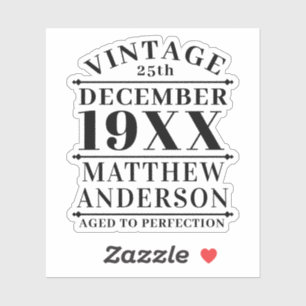 Personalised Vintage Aged to Perfection