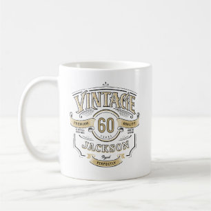 Personalised Vintage Aged To Perfection Birthday Coffee Mug