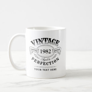 Personalised Vintage Aged To Perfection Birthday Coffee Mug