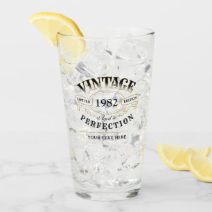 Personalised Vintage Aged To Perfection Birthday Glass