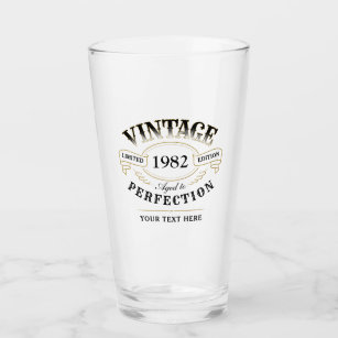 Personalised Vintage Aged To Perfection Birthday Glass