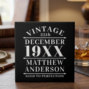 Personalised Vintage Aged to Perfection Ceramic Tile
