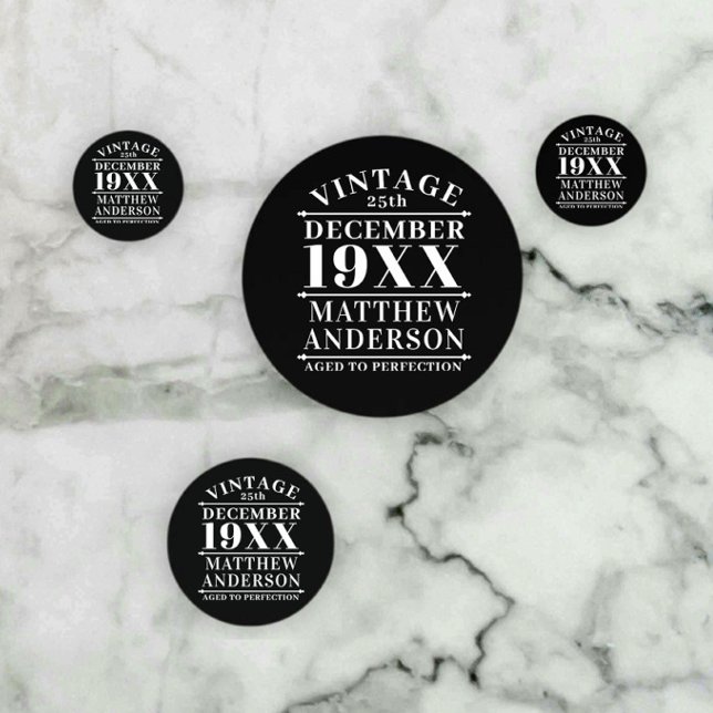 Personalised Vintage Aged to Perfection Confetti (Creator Uploaded)