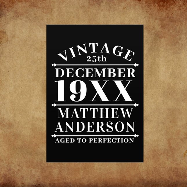 Personalised Vintage Aged to Perfection Flyer (Creator Uploaded)