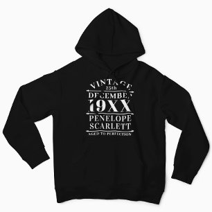 Personalised Vintage Aged to Perfection Hoodie