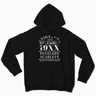 Personalised Vintage Aged to Perfection Hoodie