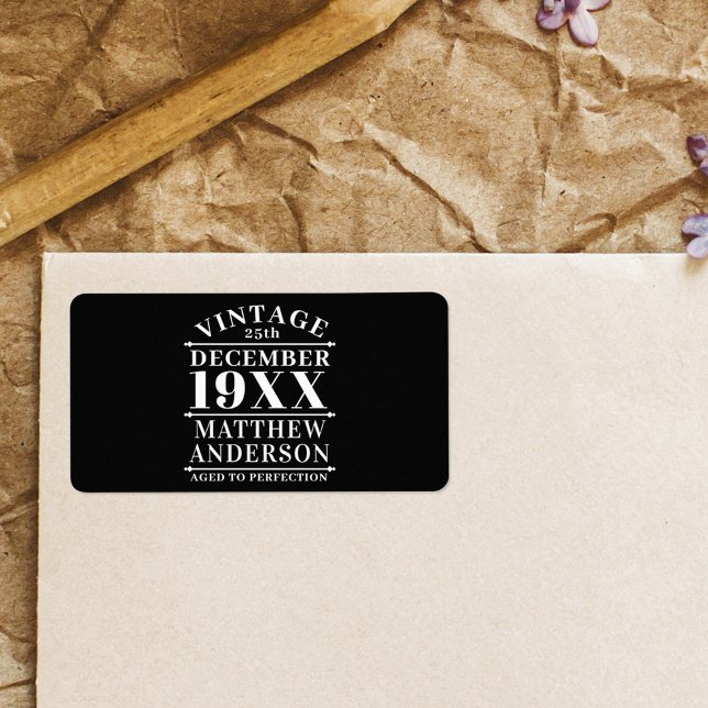 Personalised Vintage Aged to Perfection Label (Creator Uploaded)